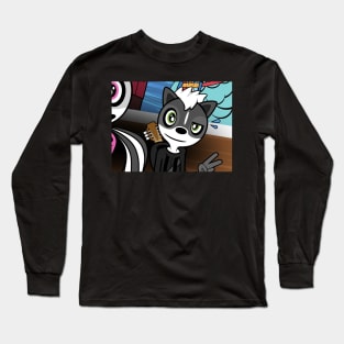 Melville the Guitarist Skunk (Variant 2) Long Sleeve T-Shirt